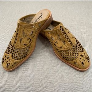 Free People laser cut mules